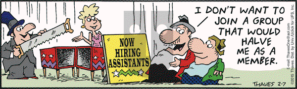 Frank and Ernest on Saturday February 7, 2015 Comic Strip
