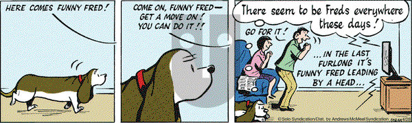Fred Basset on Saturday April 28, 2018 Comic Strip