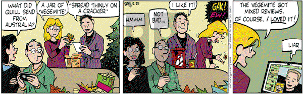 Luann on Tuesday December 25, 2012 Comic Strip