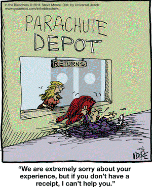 In the Bleachers on Monday October 6, 2014 Comic Strip