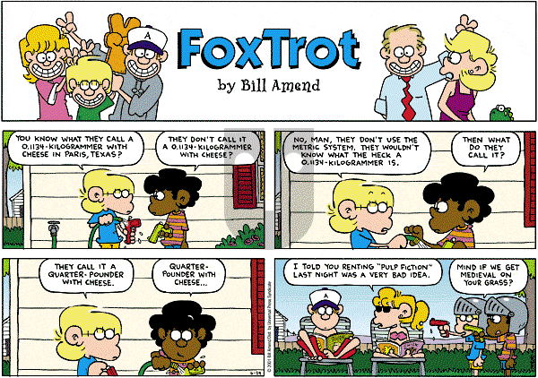 FoxTrot on Sunday June 24, 2001 Comic Strip
