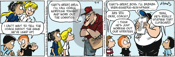 Cleats on Wednesday September 4, 2002 Comic Strip