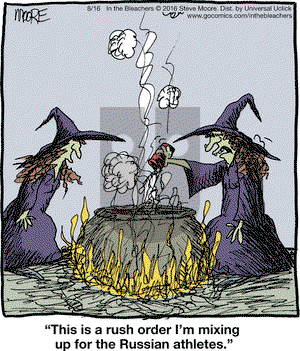 In the Bleachers on Tuesday August 16, 2016 Comic Strip