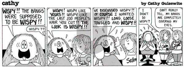 Cathy Classics on Wednesday March 20, 1996 Comic Strip