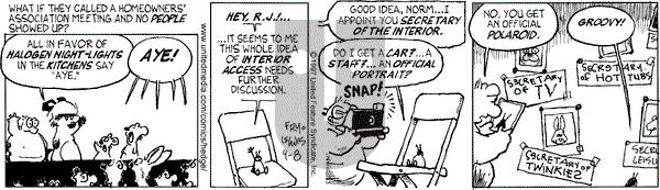 Over the Hedge on Tuesday April 8, 1997 Comic Strip