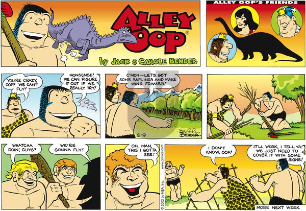 Alley Oop on Sunday June 9, 2002 Comic Strip