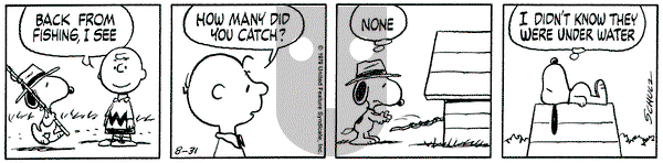 Peanuts on Friday August 31, 1979 Comic Strip