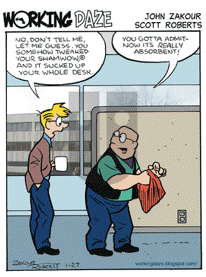 Working Daze on Tuesday January 27, 2009 Comic Strip