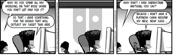 The Boondocks on Thursday January 24, 2002 Comic Strip