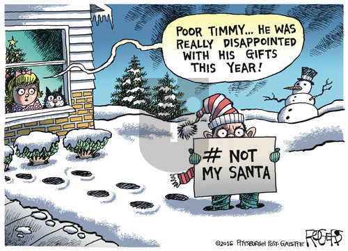 Rob Rogers on Sunday December 25, 2016 Comic Strip