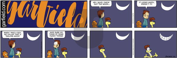 Garfield on Sunday July 23, 2017 Comic Strip