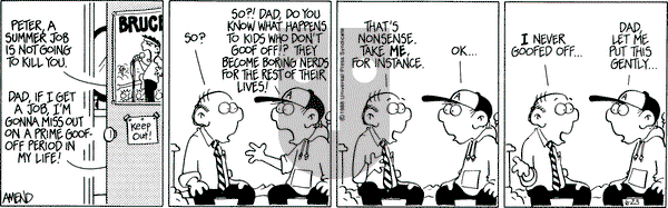 FoxTrot on Thursday June 23, 1988 Comic Strip