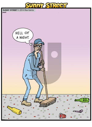Sunny Street on Wednesday January 1, 2014 Comic Strip