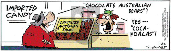 Frank and Ernest on Saturday January 24, 2004 Comic Strip