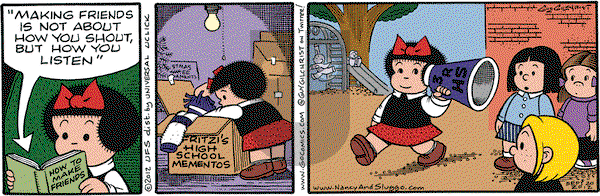 Nancy on Thursday September 20, 2012 Comic Strip