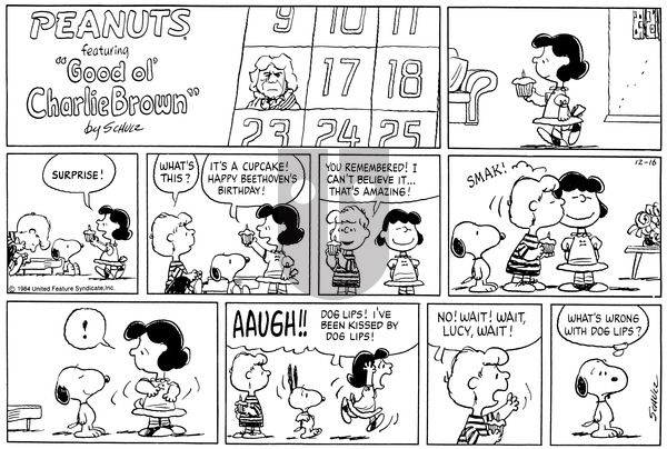 Peanuts on Thursday April 14, 1988 Comic Strip
