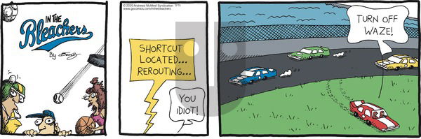 In the Bleachers on Sunday March 15, 2020 Comic Strip