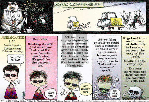 Non Sequitur on Sunday July 4, 1999 Comic Strip