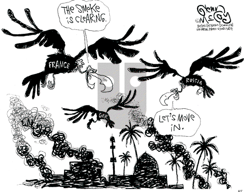 Glenn McCoy on Monday April 7, 2003 Comic Strip