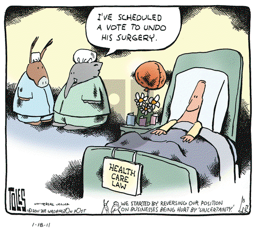 Tom Toles on Tuesday January 18, 2011 Comic Strip