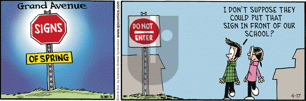 Grand Avenue on Tuesday April 17, 2018 Comic Strip