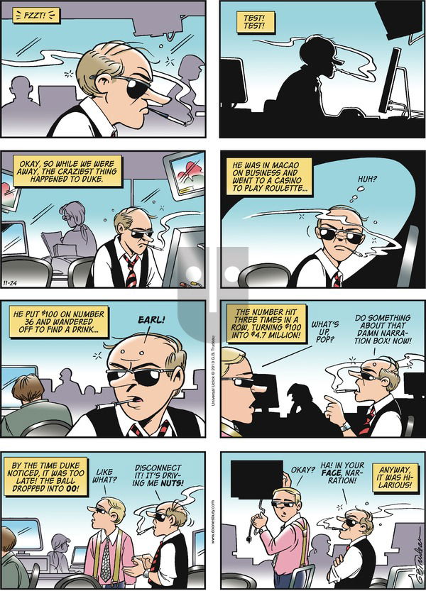 Doonesbury on Sunday November 24, 2013 Comic Strip