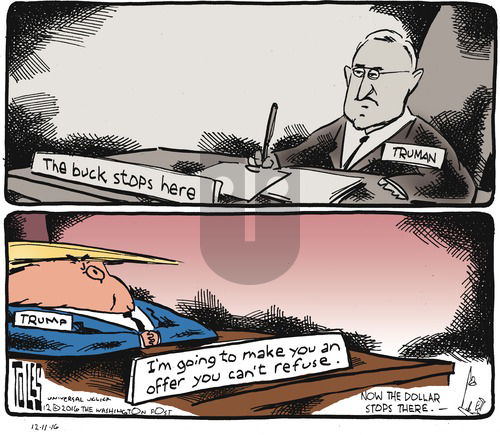 Tom Toles on Sunday December 11, 2016 Comic Strip