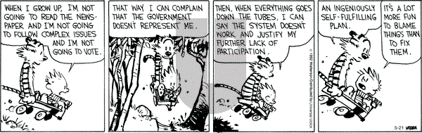 Calvin and Hobbes - Monday May 21, 2012 Comic Strip