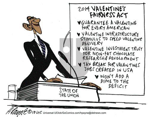 Henry Payne on Thursday February 14, 2013 Comic Strip