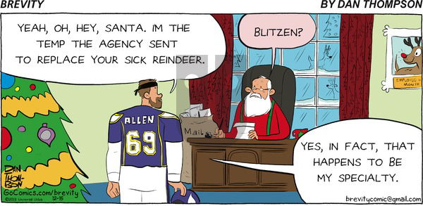 Brevity on Sunday December 15, 2013 Comic Strip