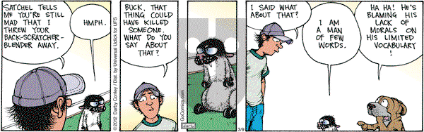 Get Fuzzy on Friday March 9, 2012 Comic Strip