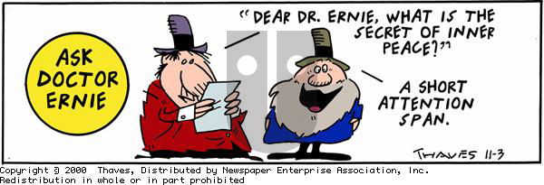 Frank and Ernest - Friday November 3, 2000 Comic Strip