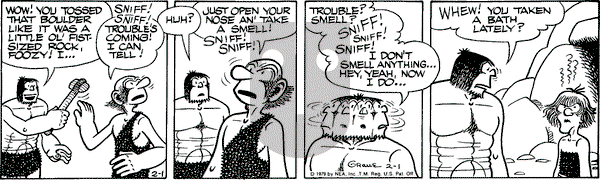 Alley Oop on Thursday February 1, 1979 Comic Strip
