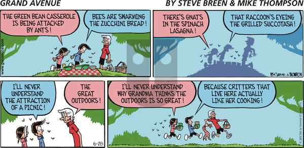 Grand Avenue on Sunday June 28, 2015 Comic Strip