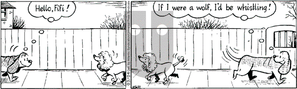 Fred Basset on Wednesday March 4, 2009 Comic Strip