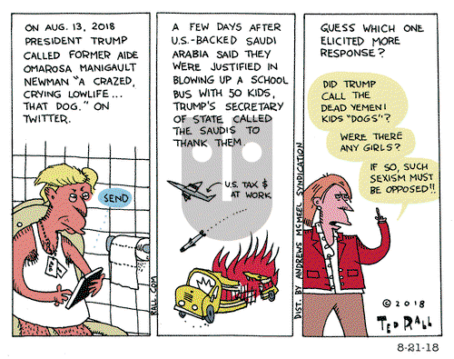 Ted Rall on Tuesday August 21, 2018 Comic Strip