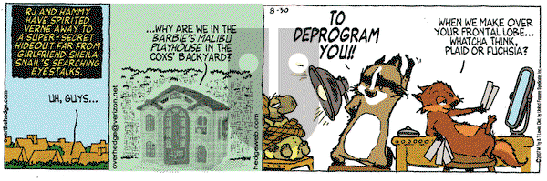 Over the Hedge on Thursday August 30, 2007 Comic Strip