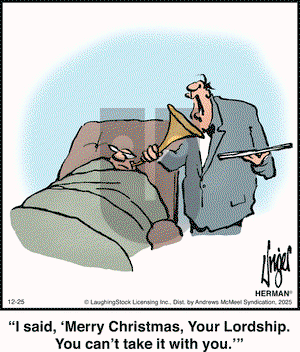 Herman on Thursday December 25, 2025 Comic Strip