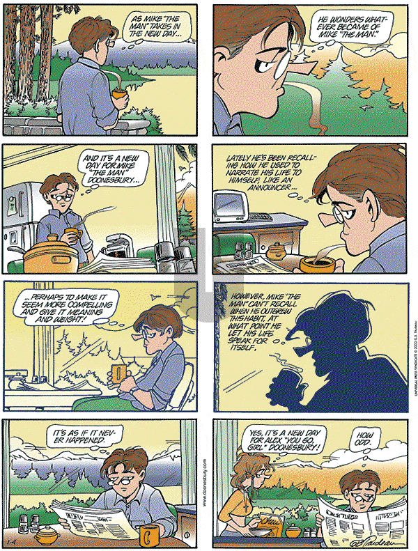 Doonesbury - Sunday January 4, 2004 Comic Strip