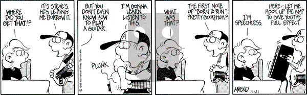 FoxTrot on Monday November 21, 1988 Comic Strip