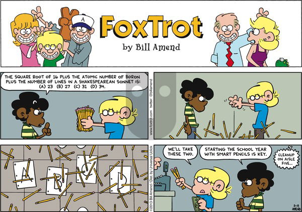 FoxTrot - Sunday August 18, 2013 Comic Strip