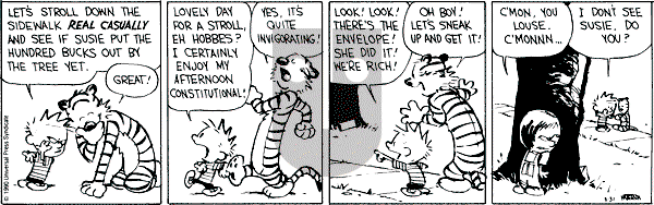Calvin and Hobbes - Friday August 31, 1990 Comic Strip