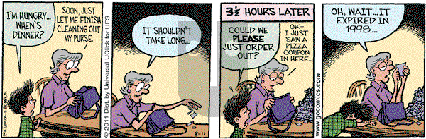 Grand Avenue on Thursday August 11, 2011 Comic Strip