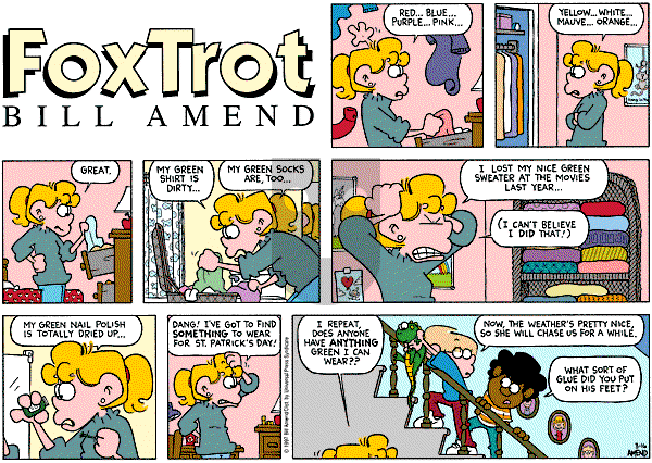 FoxTrot on Sunday March 16, 1997 Comic Strip