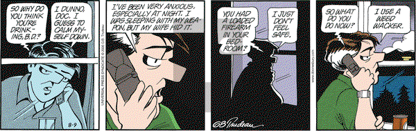 Doonesbury on Tuesday August 9, 2005 Comic Strip