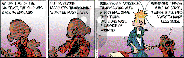 Frazz on Thursday November 23, 2017 Comic Strip