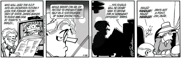 Doonesbury on Saturday November 28, 1992 Comic Strip
