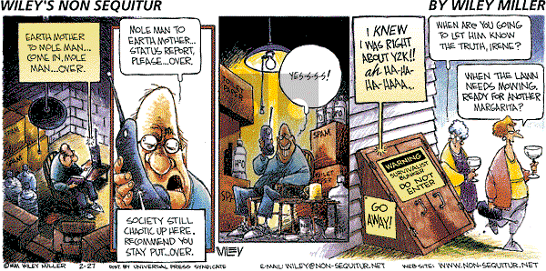 Non Sequitur on Saturday March 18, 2000 Comic Strip