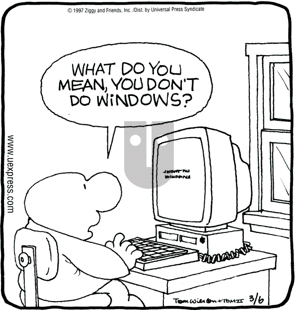 Ziggy - Thursday March 6, 1997 Comic Strip