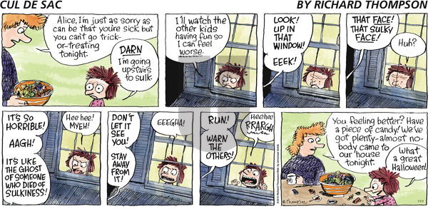 Cul de Sac on Sunday November 1, 2015 Comic Strip